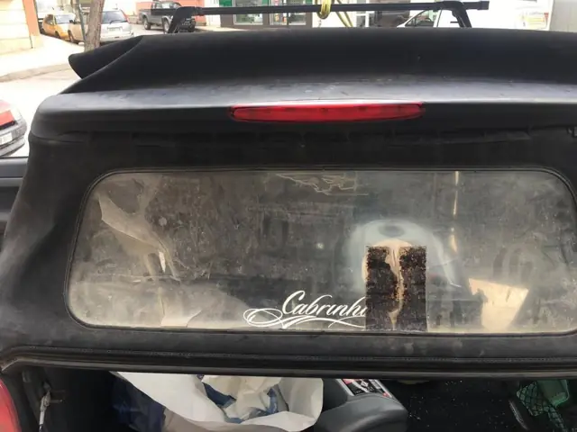 Κουκούλα cabrio με πίσω παράθυρο